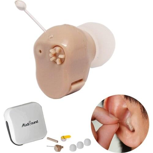 Mini Size Ear Hearing Aid Sound Amplifier Micro Wireless Hearing Aids For Elderly Best Invisible Hearing Device For Right/Left