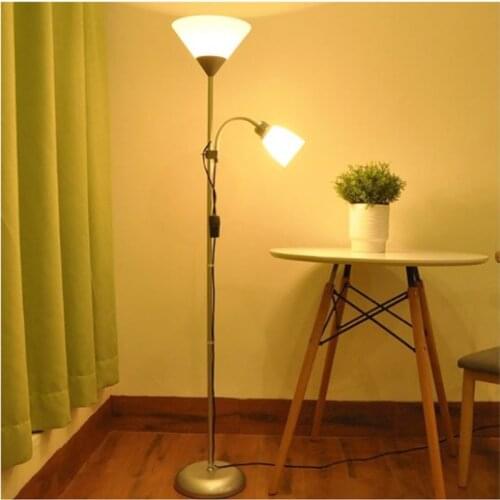 Floor lamp double head adjustable vertical table lamp picture mother lamp living room study bedside lamp LED eye protection lamp