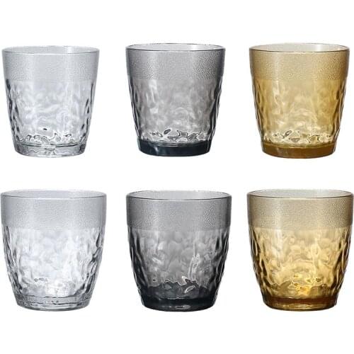 Unbreakable Premium Acrylic Colorful Diamond Drinking Glasses Bar KTV Drink Juice Cup Hotel Restaurant Drink Cup Wine Glasses