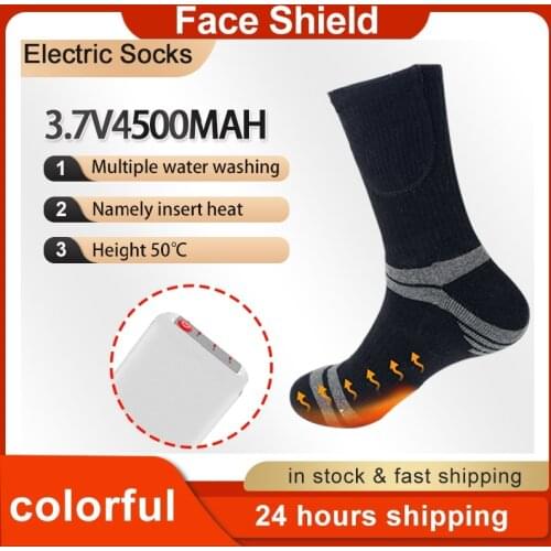 Electric Heated Socks Boot Feet USB Rechargable Battery Sock Thicken Warmer Outdoor Indoor Socks Use For Autumn Winter Hot Sale