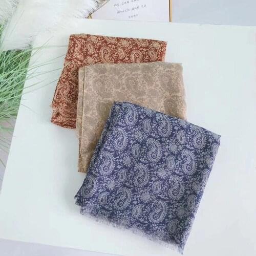 2020 New Beautiful Paisley Print Fringe Scarves And Shawls Long soft Trendy Flower Wrap Hijab Free Shipping