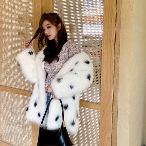 Mantianxing 2020 new fox hair knitting coat medium length Haining fur coat for young women