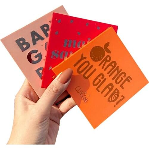 New Makeup Eyeshadow Pallete Makeup Brushes 9 Color Shimmer Pigmented Eye Shadow Palette Make Up Palette Maquillage