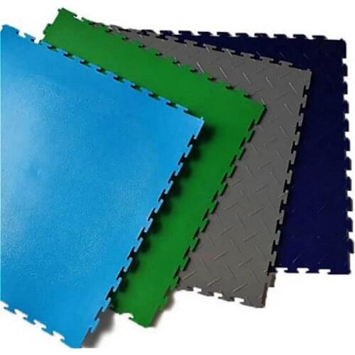 One Pcs 500 x 500 x 4.5mm PVC Flooring Tile Flexible Interlocking Garage Floor Tile Mat Non-slip For Gym Workshop Corridor