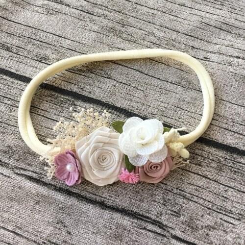 Fall Autumn Flower Skinny Headband