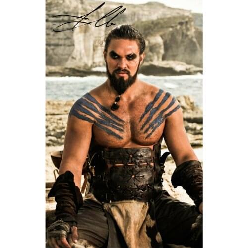 Jason Momoa Signed Photo Art Film Print Silk Poster for Your Home Wall Decor 24x36inch