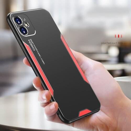 For iPhone 11 11Pro Max Case Metal Armor Shockproof Cover For iPhone X Xs Max 7 8 6 6S Plus Anti-Scratch Phone case