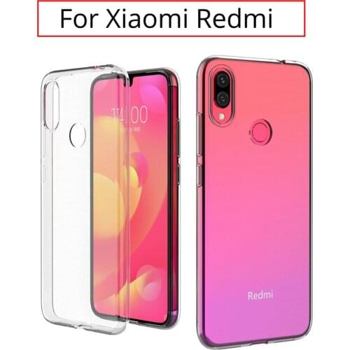 Transparent Gel Case Xiami Xaomi Redmi Note 9 Pro 8 7 8t Note6 Pro Case Clear Cellphone Silicon Bumper Soft TPU Back Cover Shell