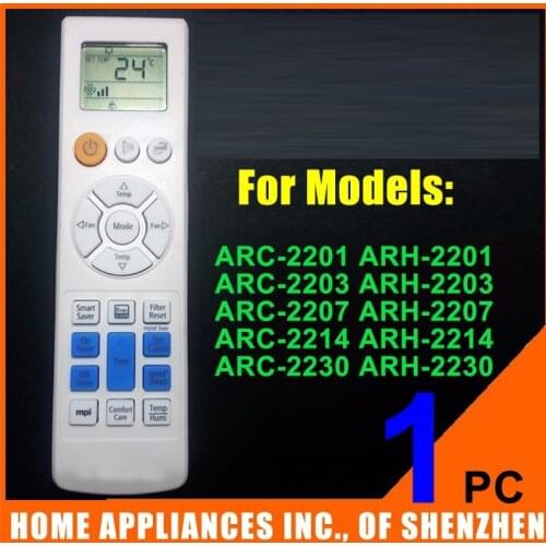 SAMSUNG Air Conditioner Remote Control Replacement for ARC-2203 ARC-2201 ARC-2207 ARC-2214 ARC-2230 ARH-2214 ARH-2230 ARH-2207