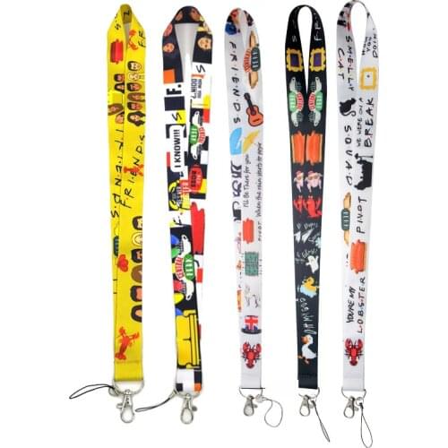 Friends tv show Neck Strap Lanyards ID badge card holder keychain Mobile Phone Gift Ribbon webbing necklace decorations couples