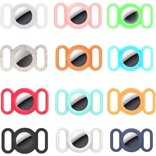 Silicone Protective Case GPS Finder Pet Dog Cat Collar Loop For Apple Airtags For Apple Locator Tracker Anti-lost Smart Device