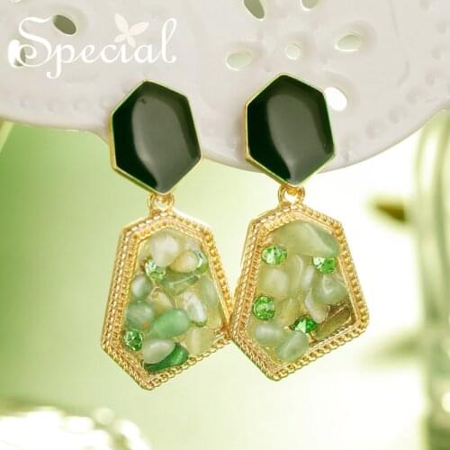 SPECIAL Earrings Earrings Earrings Female Niche Personality Trendy Miss Oak Moss Tribe 2021 New Trend S3800E