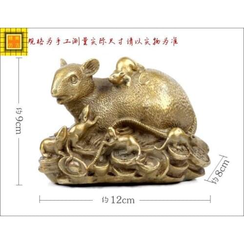 A fortune in nine copper money were lucky lucky in Wang Yun Home Furnishing office decorationroom Art Statue