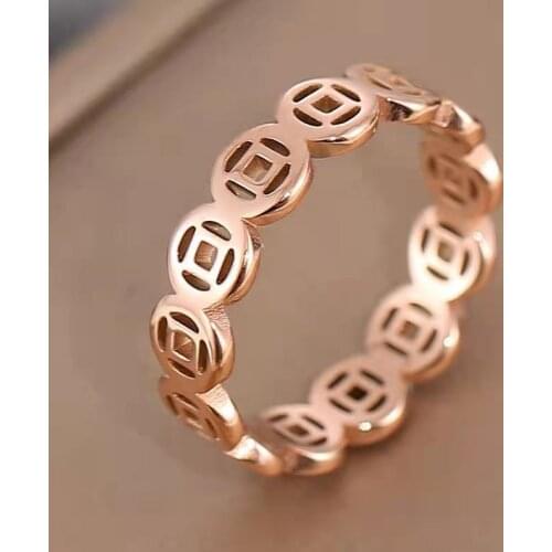 Yayi Stainless Titanium Steel Sensitive Temperature Sealing Glaze Colourful Light Plate Feeling Warm Party Rings For Men Women