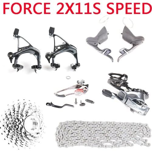 SRAM Force Road Bike Accessories Parts 22 2X11 Speed Whole Groupset Derailleur Kit Brake Cassette 11-28T 11-32T
