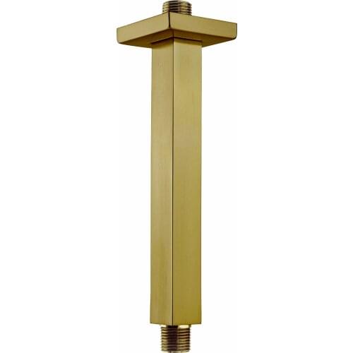 12 inch Shower Arm Solid Brass Ceiling Shower Head Extension Arm Square Rain Shower Head Arm