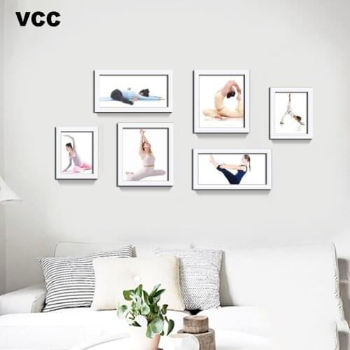 6Pcs/Set Classic Wood Frame For Pictures Frame Wooden Frames For Wall Wedding Recommendation Couple, Photo Frames