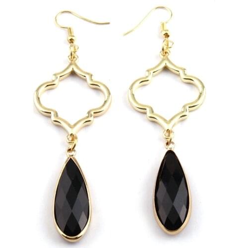 Free shipping Fashion Spade Crystal Drop Pendant Earring