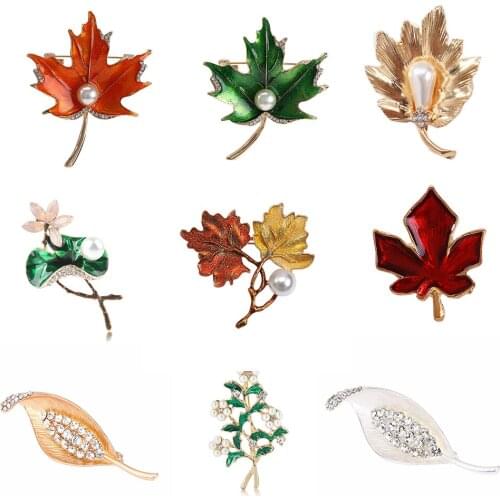 New Sweet Fresh Lovely Green Enamel Brooches Flower Leaf Bouquet Lily Plant Brooch Pins For Women Holiday Gift Wedding Jewelry