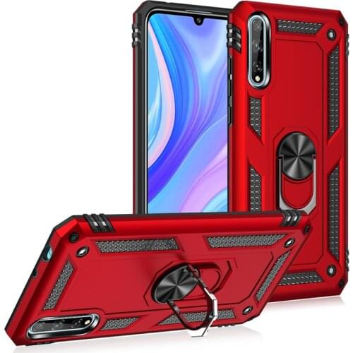 For Huawei Y8P Case 6.3" Magnet Car Ring Stand Holder Cover For Huawei y8p 2020 Y 8P AQM-LX1 Coque Fundas Silicone Bumper Coque