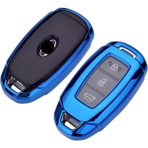 TPU Key Case key Cover For Hyundai i30 Ix35 KONA Encino Solaris Azera Grandeur Ig Accent Santa Fe Palisade 2017 2018