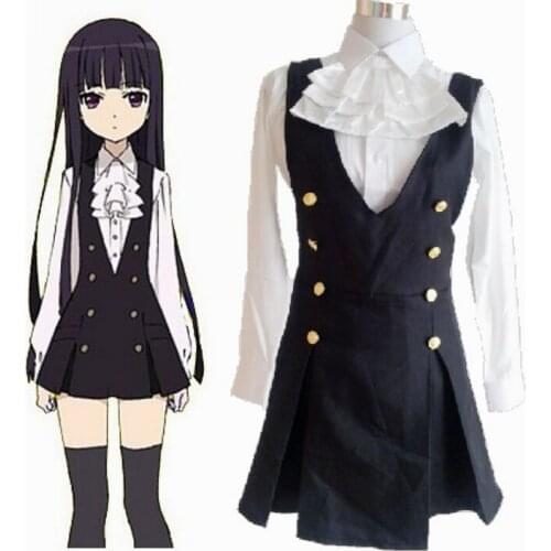 Lady fox X me SS Shirakiin Ririchiyo daily service uniforms COS ladies clothes cosplay Free shipping + gift Socks