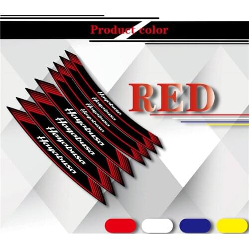 For Suzuki HAYABUSA hayabusa Gsx1300r Motorcycle Wheel Stickers Stripes Reflective Waterproof Decorative Inner Circle sticker