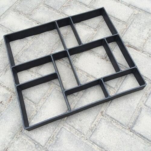 DIY Garden Building Decoration Plastic Path Maker Manually Paving Mold Cement Brick Concrete Garden Stone Road Paving Mould