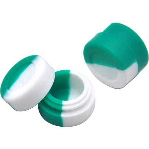 HORNET Non Stick FDA Silicone Wax Dab Oil Stash Jar 3ML Unbreakable FDA Silicone Concentrate Container Storage Box Pocket Size