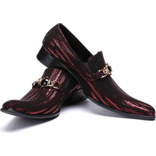 Zapatilla hombre classic black onyx dress shoes men red wedding party loafers mens shoes formal prom office shoes flat heels
