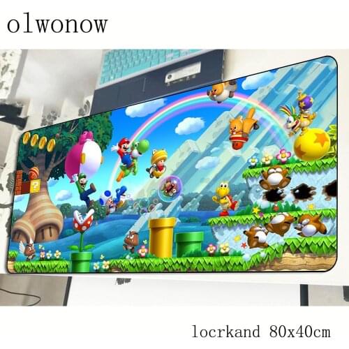 Mario mousepad 800x400x3mm cute gaming mouse pad gamer mat Mass pattern game computer desk padmouse keyboard large play mats