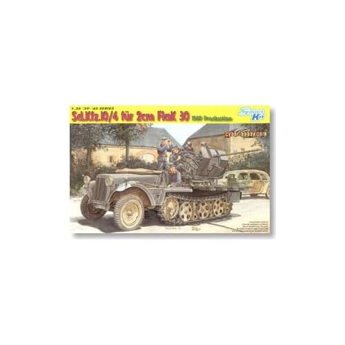 1/35 scale model Dragon 6739 Sd.Kfz.10 / 4 equipped with 2cm Flak30 on the air chariot 1939 type