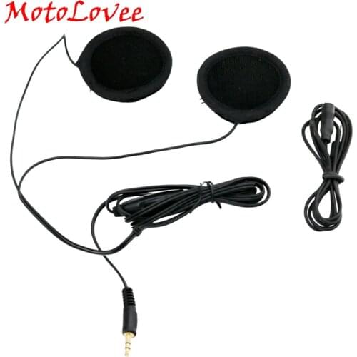 MotoLoveer Motorcycle Helmet Headset Speakers 3.5mm jack Earphone Headphone Speaker for Motorbike Helmets Interphone MP3/GPS