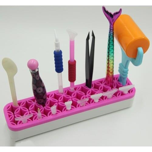 New 5D Diamond Painting Point Drill Pen Replacement Tip Storage Silicone Roller Holder Emboridery Accessories Diy Tool Kits