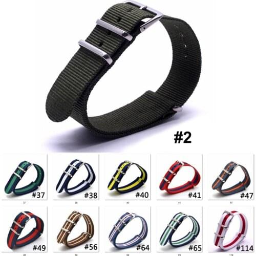 Nato Nylon Strap 16mm 18mm 20mm 22mm 24mm Mens and Womens Fabric Woven Nylon Strap Interchangeable Dw Strap Wrist Strap