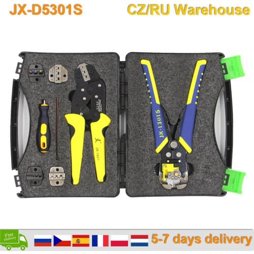 PARON Professional Wire Crimpers Multifunctional Engineering Ratcheting Terminal Crimping Pliers Wire Strippers Bootlace Ferrule