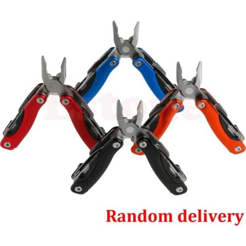 OOTDTY 9in1 Outdoor Survival Stainless Steel MultiTool Plier Portable Mini Pocket Knife