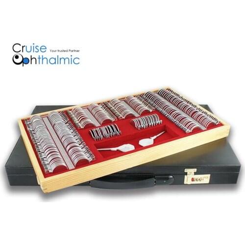 Optometric Trial Lens Set MT266-A1 A1 266 pcs Rim Full Aperture 36mm Shiny Metal Rim MT266-A1 Ship From Poland
