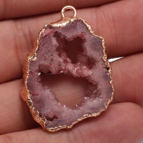 Natural Stone Irregular Agats Pendants Charms Stone Pendants for Jewelry Making DIY Necklace Size 30-35mm 40-45mm