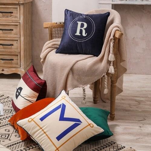 Polyester Dutch Velvet NordSic Style Printed Cushion Cover Decorative Sofa Throw Pillow Car Chair Home Decor PillowCase
