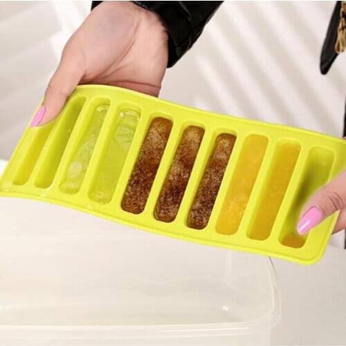 Silicone Cylinder Ice Cube Tray Pudding Jelly Chocolate Mold Maker Ice Cream Party Candy Bar Form For Ice Frozen 2018