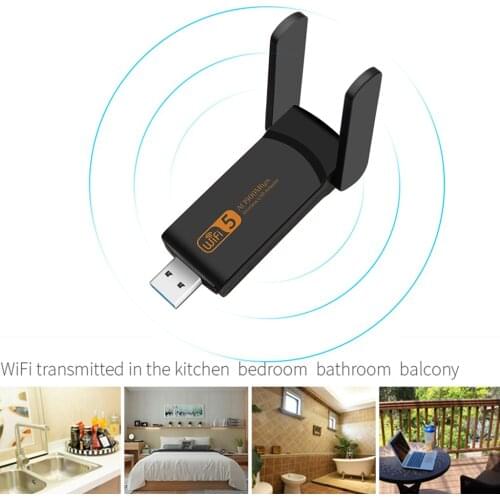 USB WiFi Adapter 1900mbps Wireless Network Adapter WiFi Dongle for PC/Desktop/Laptop WiFi USB 3.0 Dual Band 2.4GHz/5GHz