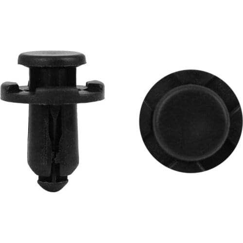 Uxcell 20Pcs 9.5mm Black Plastic Rivets Push Type Panel Retainer Fastener Clip for Car