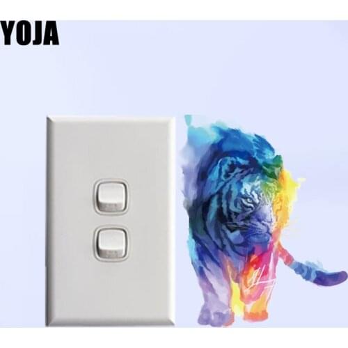 YOJA Distinctive Beast Magic Switch Tiger Cool Wall Sticker Room Decor Interesting Colored Cool 14ss0046