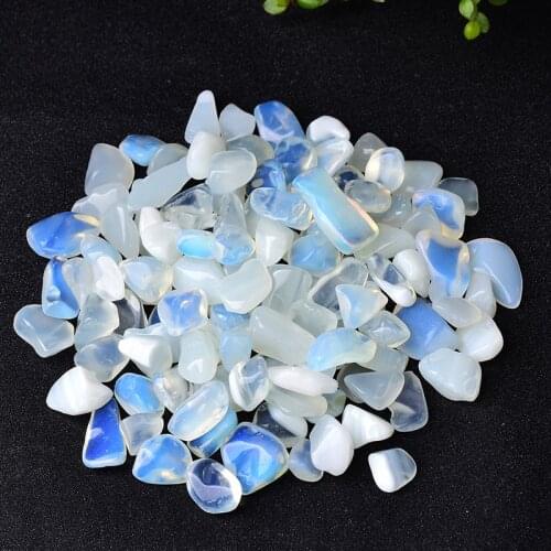 100g 10-15mm Natural Opal Gravel Bulk Tumbled Stones Crystal Healing Reiki Natural stones and minerals