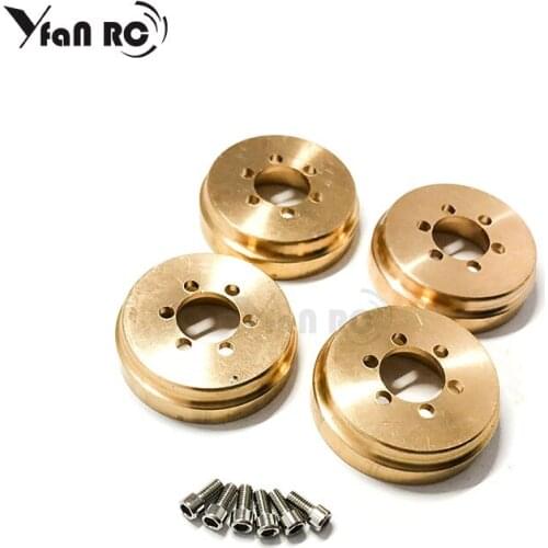 2PCS Brass 64g Internal Counterweight for 1.9 2.2 inch Wheel Rims Axial SCX10 90046 D90 TF2 TRX4 free shipping