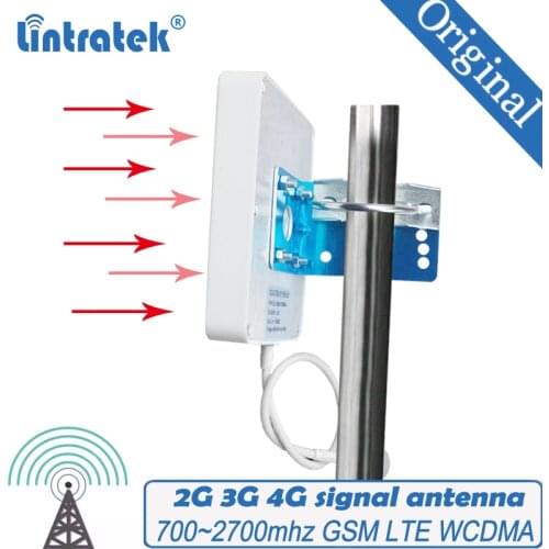 700-2700mhz External Antenna GSM 900 1800 3G 850 1900 2100 4G LTE 700 2600 Signal Booster Repeater 9dBi Outdoor Panel Antenna