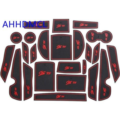 Car Anti-Dirty Pad Door Groove Gate Slot Cup Armrest Storage Pad Mat For CHANA Changan CS75 2017