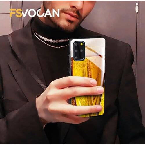 World Cool Beer Bar Phone Case For Samsung Galaxy S21 S20 FE Plus A71 70 A51 50 S10 Note 20 10 Ultra Alcohol Bubble Drink Cover