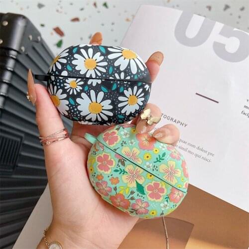 Fashion Art Graffiti Flowers Freebuds 3 4 Case Cover Hard Kawaii Protection Shell for HUAWEI Freebuds Pro Bluetooth Earphones